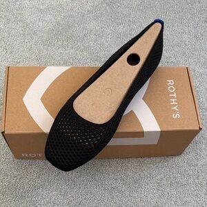 Rothy's The Max Black Mesh Flats